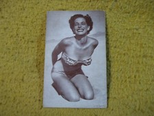 Vintage Beautiful Women Original Penny Arcade Card-LADY AT BEACH, Made in USA