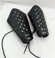 Leather Gauntlet Wristband Wrist Armor Leather Bracers Medieval Vambrace Archery