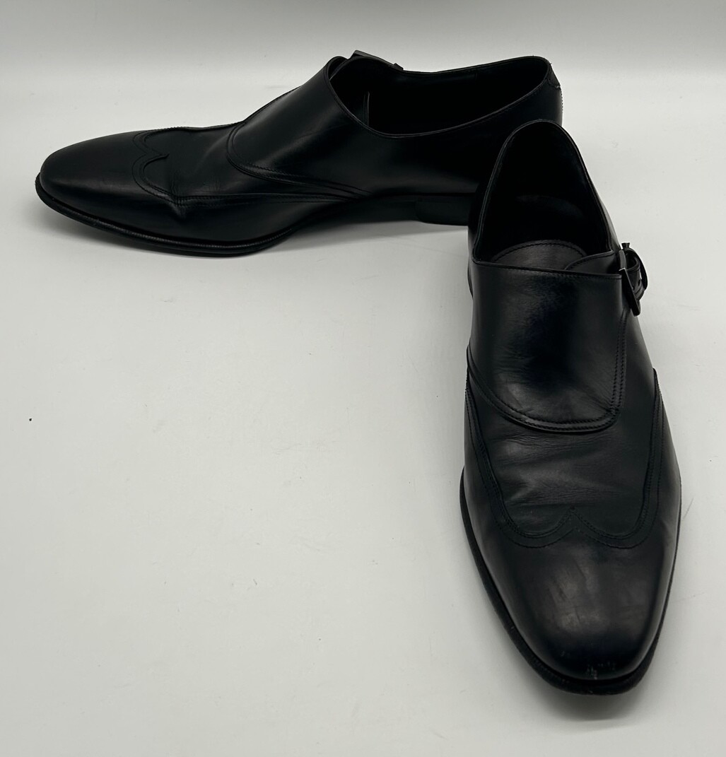Salvatore Ferragamo black leather single strap monk dress shoe sz 10.5 b Single monk shoe - Men | Ferragamo main image 2