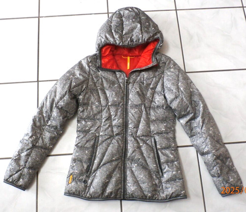 LOLE EMELINE Packable DOWN JACKET Gray pattern Sz S
