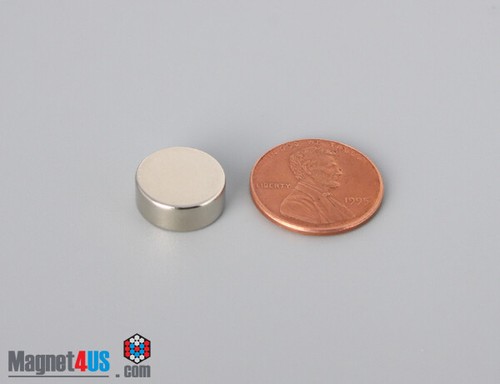 1/2"dia x 2/10" N40 12.7x 5.1mm Rare Earth Neodymium Fridge Disc Magnets