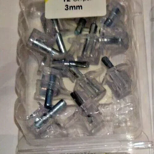 Bodenträger transparent Metallzapfen 3,4,5,6 mm Regalbodenträger Träger - Bild 4 von 5