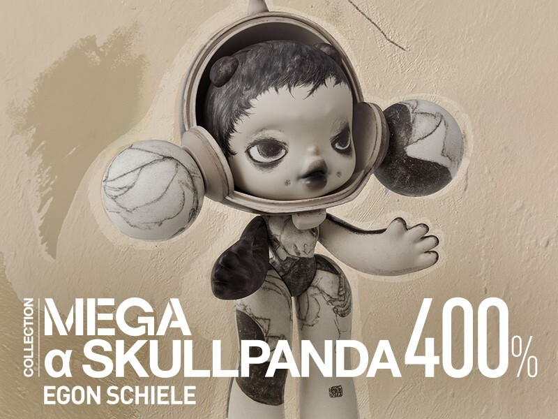 POP MART MEGA α SKULLPANDA 400% Egon Schiele H330mm JAPAN | eBay