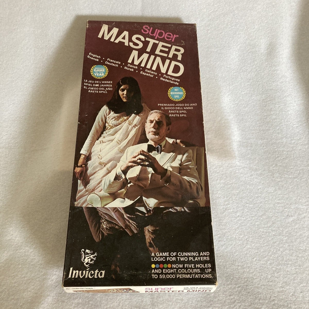 Vintage Board Game Super Mastermind The Brain 1975 Invicta | eBay
