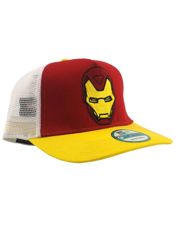 New Era Iron Man 9forty Adjustable Hat Insignia Avengers Red White Yellow NWT