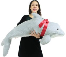 American Made Giant Stuffed Dolphin 46 Inch Soft Plush Made in USA America New