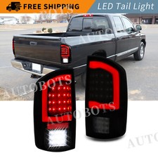 Smoke Black For 2002-06 Dodge Ram 1500 2500 3500 Led Tail Lights Drl Brake Lamps