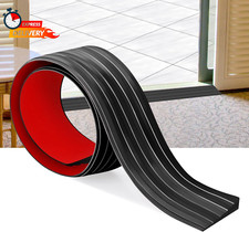 Rubber Door Threshold Ramp Self-Adhesive Rubber Ramp for Door Threshold 2/5 Inch