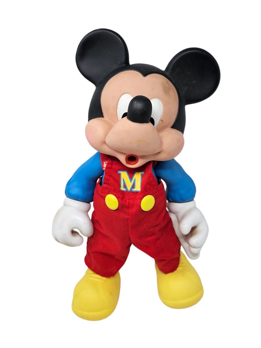 Vintage 1980s Mickey Mouse Figure 14” Arco Party Time Posable Red