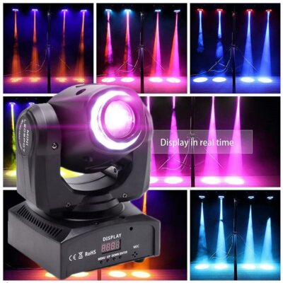 Spot Moving Head Beam Gobo Disco Lichteffekte Bühnenbeleuchtung RGB DMX512 Disco