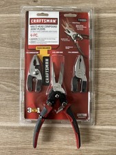 Craftsman 4 Pc. Multi-head Compound Joint Pliers Set Wbelt Clip Pouch 44888 New