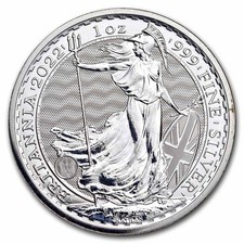 2022 Great Britain 1 oz Silver Britannia 81.26 per troy oz