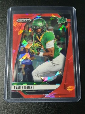 Evan Stewart - Prizm Draft Picks 2025 - Oregon Ducks - Rated Prospect - Red Ice 