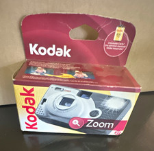 Kodak Zoom 27 Single Use 35mm Film Camera Fixed Focus Built-In Flash
