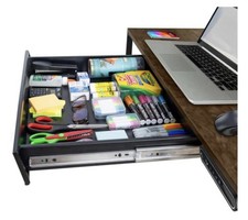 Large 23.6 Inch Under Desk Drawer Slide Out, Pencil Drawer
