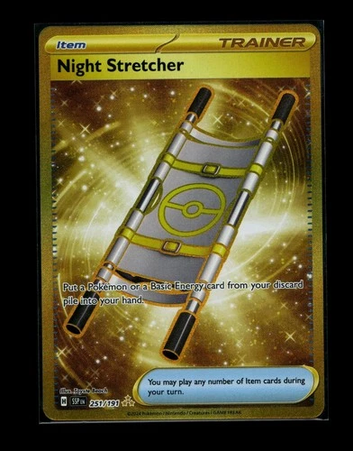 Night Stretcher 251/191 Hyper Rare Surging Sparks Holo Pokemon - NM