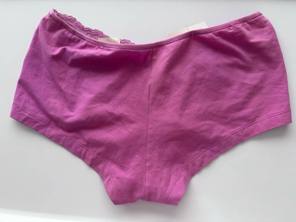 Vassarette SexyCotton Boyshort Pink Panties 12060 Size 7/44 - Image 2 of 4