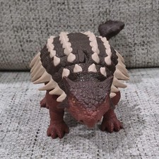 Ankylosaurus Dinosaur Toy Figure Collectible Brown and Beige Detailed Model