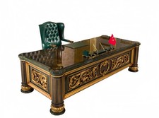 Arbeitszimmer Schreibtisch Chefsessel Art déco Arbeitszimmer Exquisit Luxus