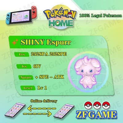  6IV SHINY Espurr + EVS  POKEMON HOME Champions Online delivery 