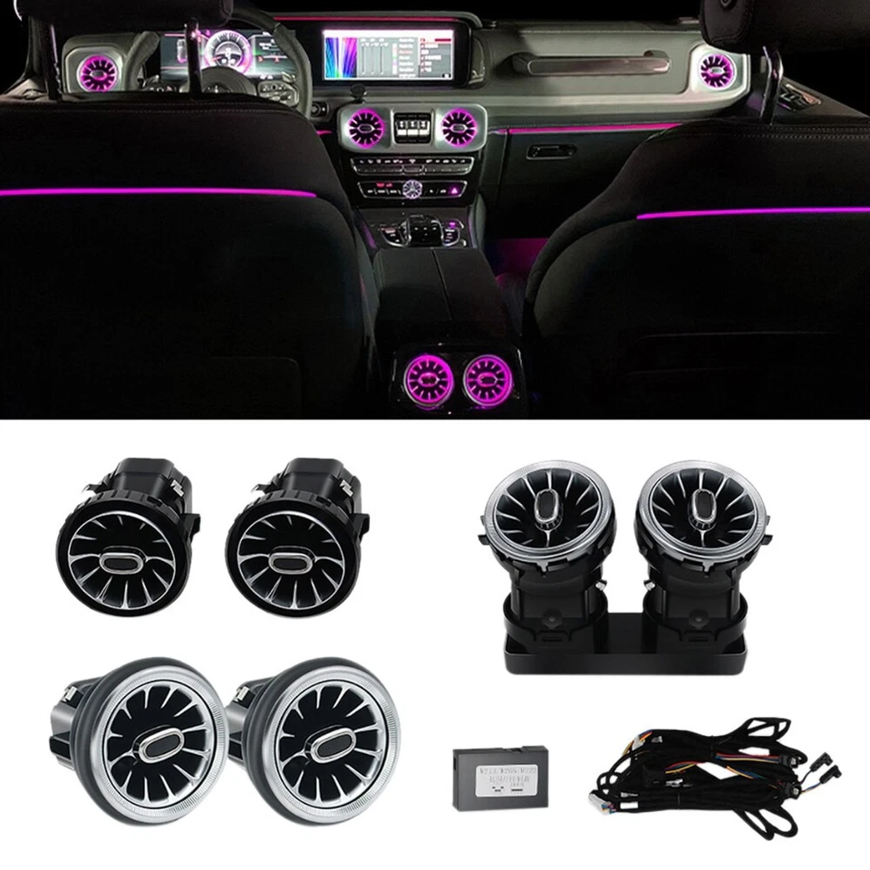 6PCS Ambient Light For Mercedes Benz G-Class W463 G550 G500 2019+ AC Vent LED* - Image 2 of 4