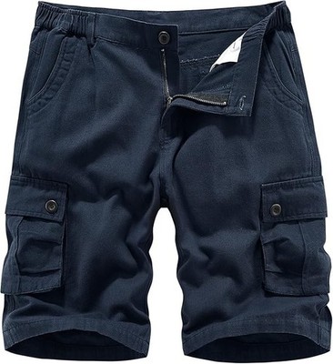 Herren Cargoshorts Freizeit Loose Fit Arbeitsshorts Baumwolle mehrere Taschen Gr. 40 GR89