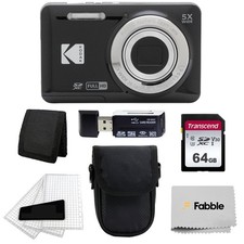 Kodak PIXPRO FZ55 Digital Camera Black  Black Point  Shoot Camera Case  Tra