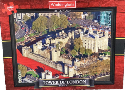 Waddingtons 1000 pc: The Tower of London 2014 jigsaw puzzle Rare Vintage