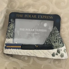 NIB Polar Express 3D Resin Light Up 6 x 4 Picture Frame Movie Holiday Christmas