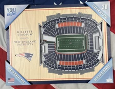 New NFL Team 3D 5-Layer StadiumViews Wall/Desk Art - Patriots, Jets or Buccs!