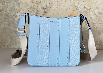 Michael Kors Jet Set Travel SM Shoulder Crossbody Bag MK Light Sky