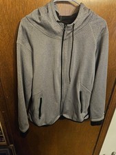 Avia Men's XXL Gray Full-Zip Hoodie Sweatshirt with Pockets
