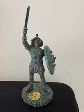 Italian Archaeological Reproduction Ancient Warrior Figure, Approx 3" High