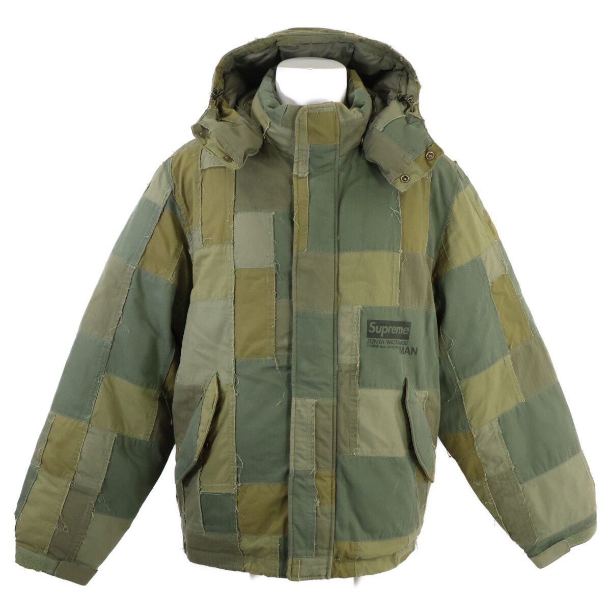 Supreme x JUNYA WATANABE MAN Patchwork Hooded Dow… - image 1