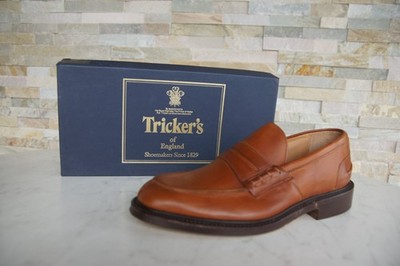 Tricker's EU 39  UK 6  Slipper Mokassins Loafers Kaffee goldbraun ehem UVP 525  