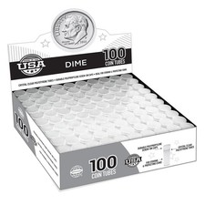 Whitman® Round Coin Tubes – Dime Tubes - 100 Count
