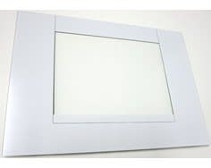 Vitre extérieure four Ariston blanche C00118316 façade en verre trempé