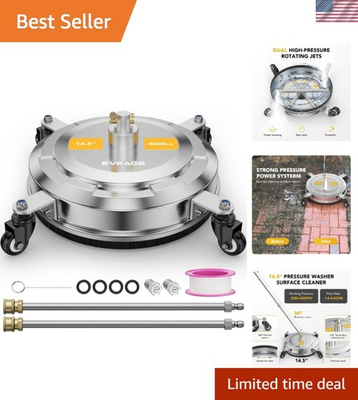 #ad Effortless Cleaning with 14.5quot; Stainless Steel Pressure Washer Surface Cleaner $114.99