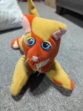 Vintage Pound Puppy Cat Kitten Orange Tan White rare - please see notes plush
