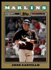 2008 Topps Gold Jose Castillo 0546/2008 Florida Marlins #637
