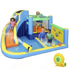 AIYAPLAY 8 in 1 Bouncy Castle for Kids, Inflatable Bounce House with Slide