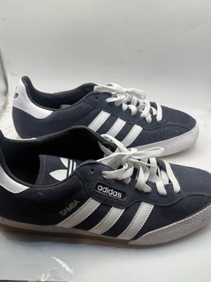 Adidas Originals Samba Super Herren Sneaker Blau Weiß Turnschuhe UK 9,5