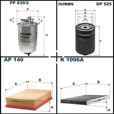 Filtron Filterset, Inspektionspaket für VW POLO III POLO LUPO I CADDY II