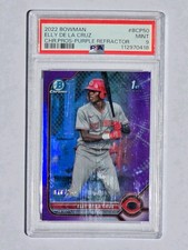 2022 Bowman - Chrome Prospects Elly De La Cruz #BCP-50 Purple Refractor/250 (RC)