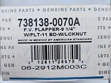 American Standard 738138-0070A Toilet Flush Valve Incomplete Partial Kit NOS