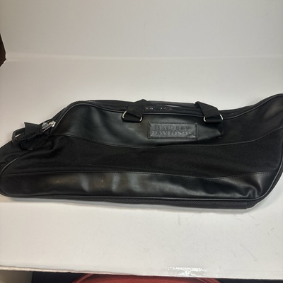 #ad Harley Davidson Black Canvas Leather Travel Duffel Bag Weekend Gym Carry On 22quot; $22.00