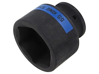 653555M socket hexagonal, socket wrench, impact 55 mm 3/4'' short KING TONY