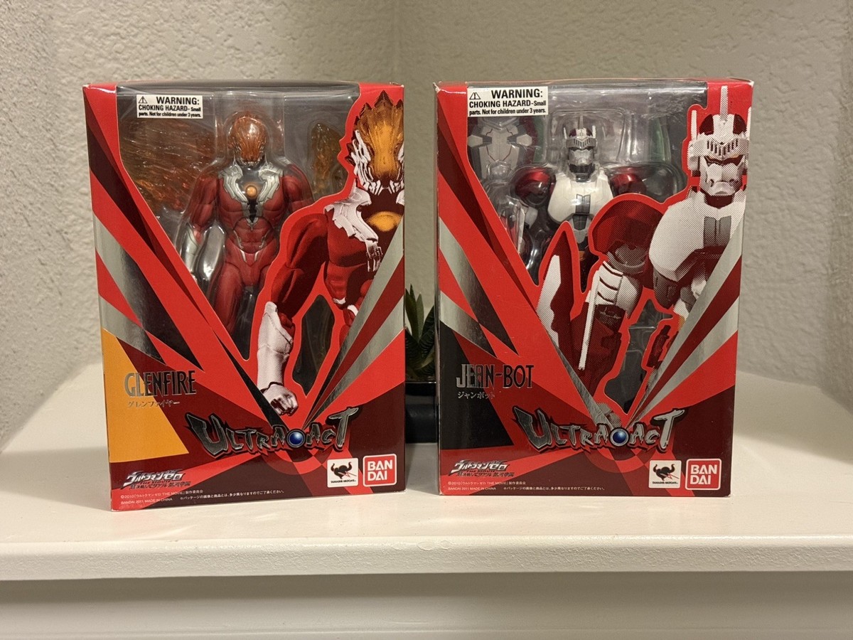 ULTRA-ACT Ultraman Jean Bot Glenfire Action Figure set of 2 US 