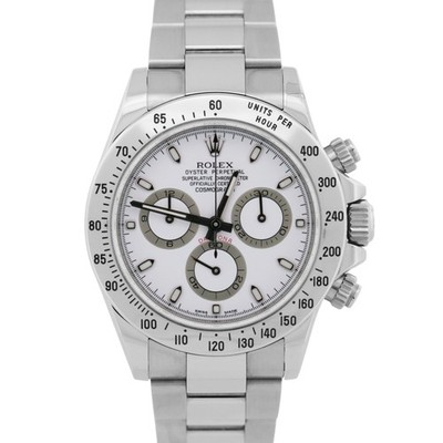 UNPOLISHED 2011 PAPERS Rolex Daytona Cosmograph APH WHITE Steel 40mm 116520 BOX
