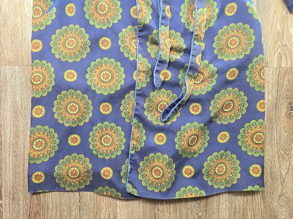 Bata Turnbull & Asser 100 % seda estampado mandala seda azul hombre pequeña - MANCHAS Foto 2 de 4